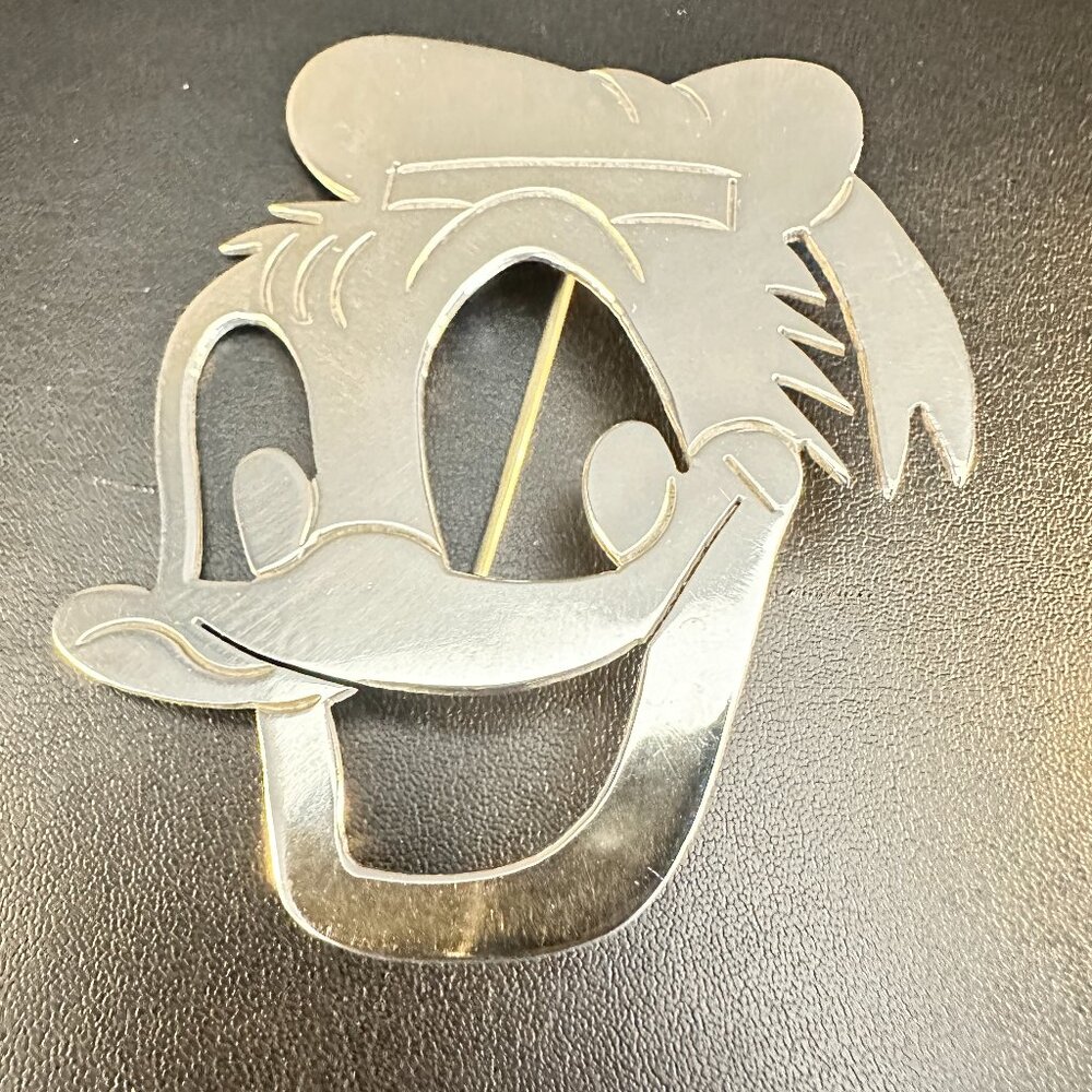 🎨✨ VINTAGE MODERNIST FACE BROOCH – SOLID 925 STERLING SILVER ✨🎨